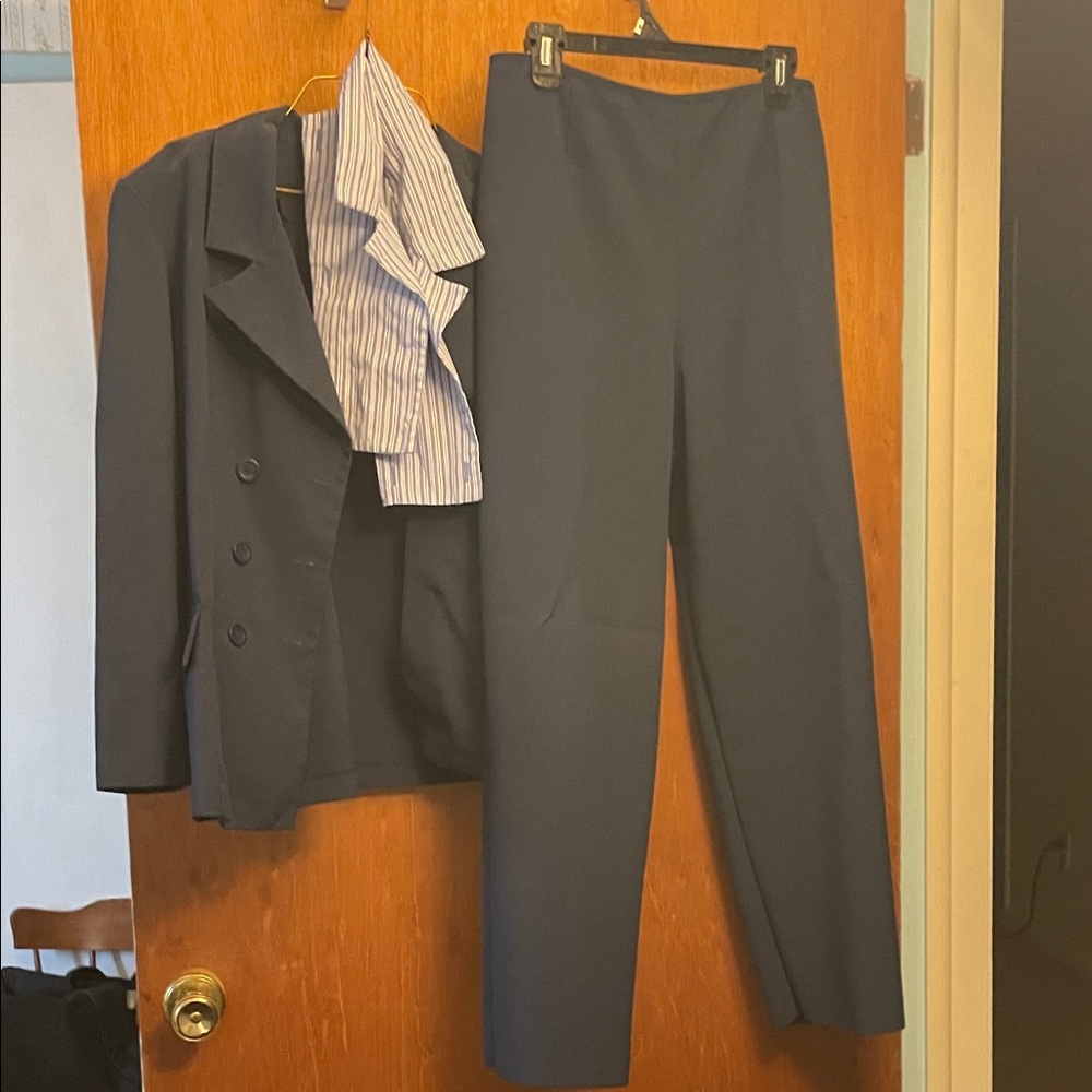 Kathie Lee Collection Dark Blue Pantsuit